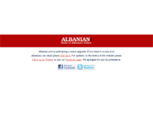 Tablet Screenshot of albanian.com